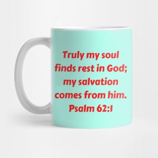 Bible Verse Psalm 62:1 Mug